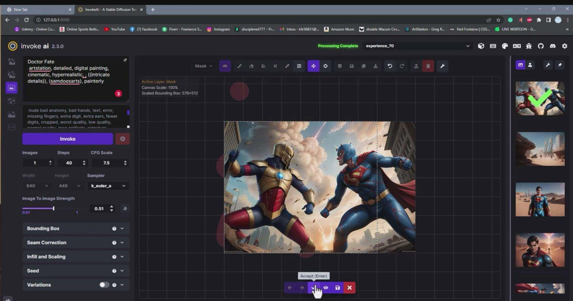 (9760期)Invoke AI 绘画教程-零基础创作可以销售的完美插图-49节-中英字幕