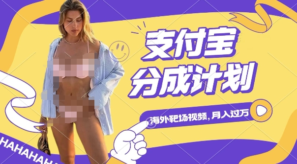 利用海外靶场射击视频,挣支付宝分成收益,轻松月入过W