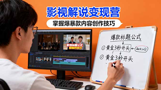 (16348期)影视解说变现营:通过30+实战案例爆款内容创作技巧,掌握影视解说盈利密码