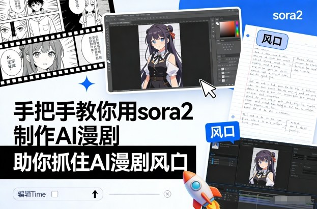 手把手教你用sora2制作AI漫剧,助你抓住AI漫剧风口
