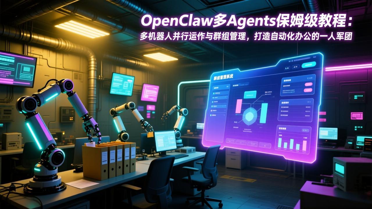 (17563期)OpenClaw多Agents保姆级教程:多机器人并行运作与群组管理,打造自动化办公的一人军团