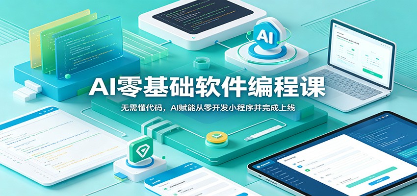 AI零基础软件编程课:无需懂代码,AI赋能从零开发小程序并完成上线